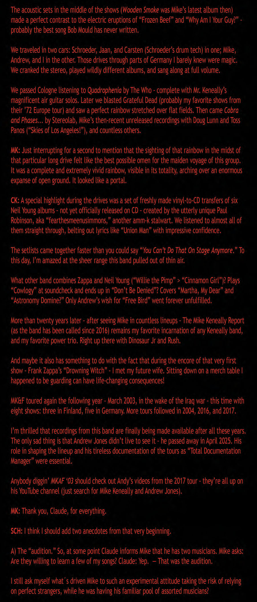 MKAF '03 Liner Notes 008