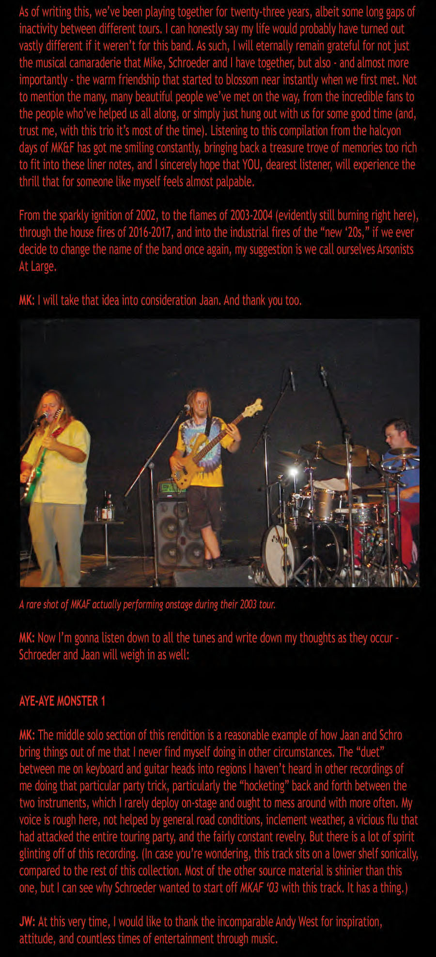 MKAF '03 Liner Notes 011