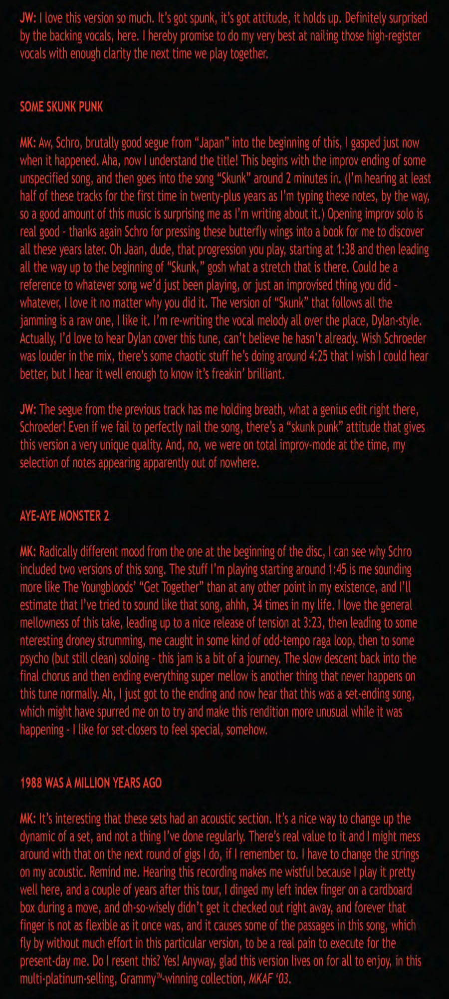 MKAF '03 Liner Notes 014